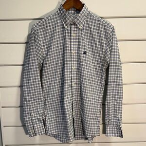 Brooks Brothers Navy and White Plaid Shirt